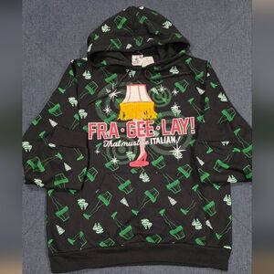 Hoodie featuring a design inspired by the movie A Christmas Story